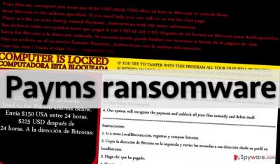 Payms virus asks to pay up
