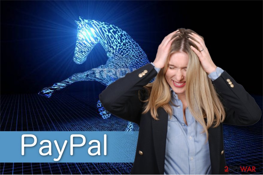 PayPal virus illustration