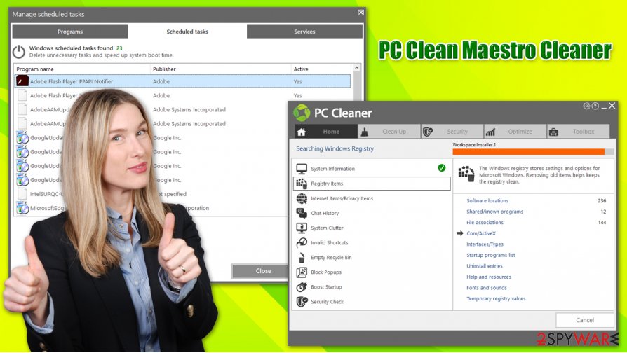 PC Clean Maestro Cleaner features