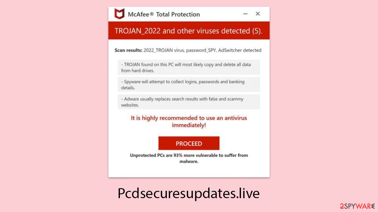 Pcdsecuresupdates.live scam