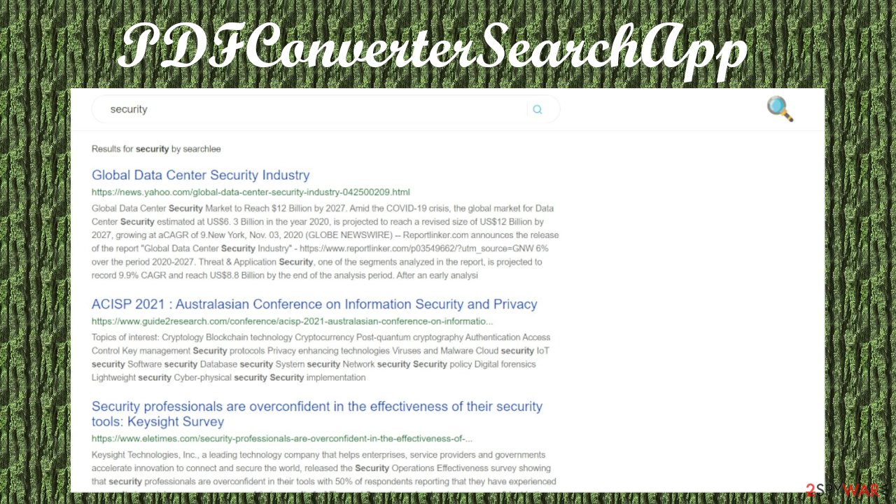 PDFConverterSearchApp browser hijacker