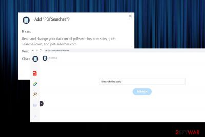 PDFSearches redirect virus