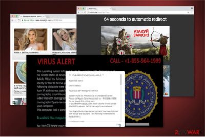 The image of "PEGASUS SPYWARE ACTIVATED" scam