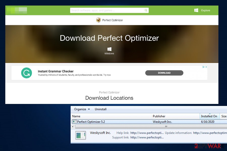 Perfect Optimizer malware