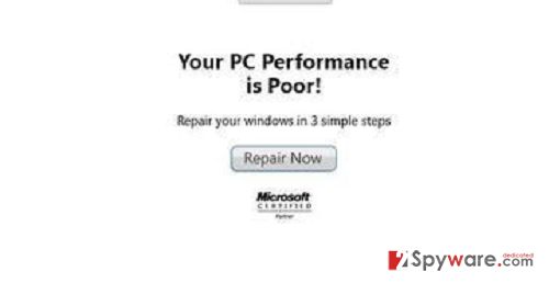 “Your PC Performance is Poor” ads snapshot “Your PC Performance is Poor” ads snapshot