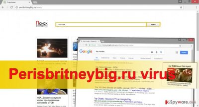 Illustration of Perisbritneybig.ru browser hijacker