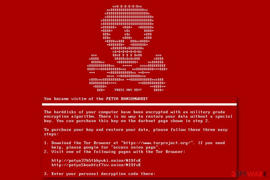 Petya ransomware attack