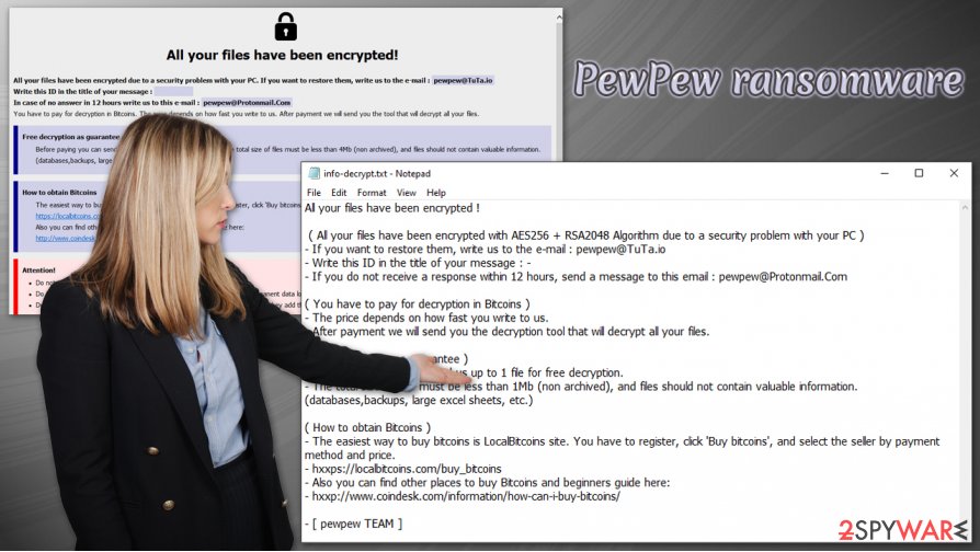 PewPew ransomware virus