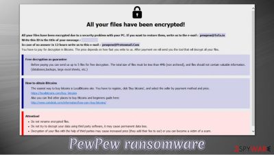 PewPew ransomware