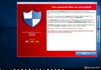 The picture revealing Philadelphia ransomware