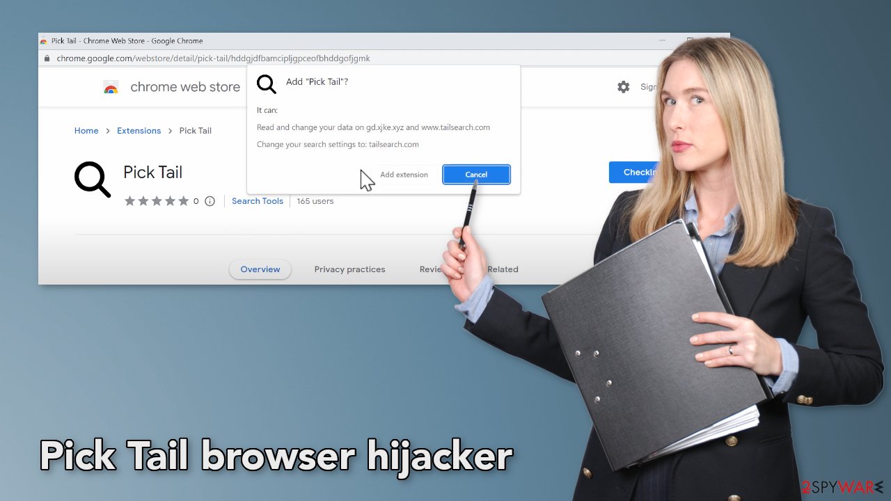 Pick Tail browser hijacker