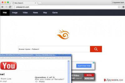 PieSearch virus presents bogus search engine
