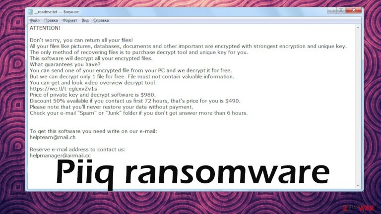 Piiq ransomware