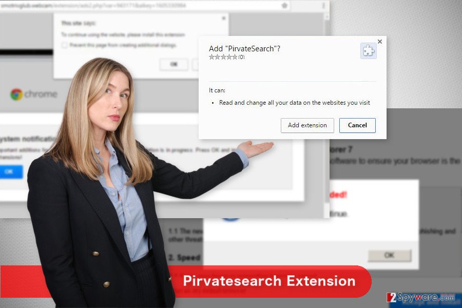 The image of Pirvatesearch Extension virus