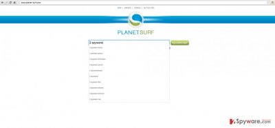 Planet-surf.com website example