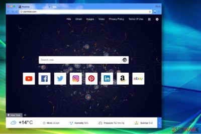 Planktab.com redirect virus changes homepage settings