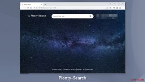 Planty-Search browser hijacker