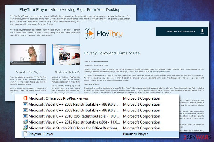 Playthru Player adware