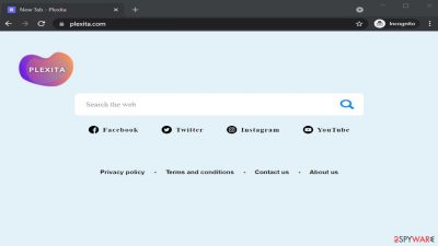 Plexita browser hijacker
