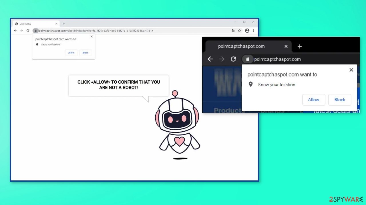 Pointcaptchaspot.com virus