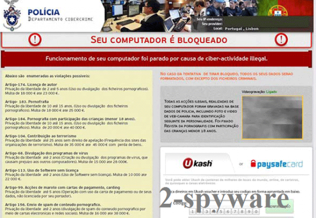 POLICIA Departamento Cibercrime virus snapshot POLICIA Departamento Cibercrime virus snapshot