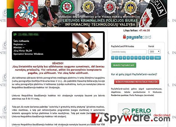 ‘Policijos Departamentas Prie Vidaus Reikalų Ministerijos’ virus snapshot ‘Policijos Departamentas Prie Vidaus Reikalų Ministerijos’ virus snapshot