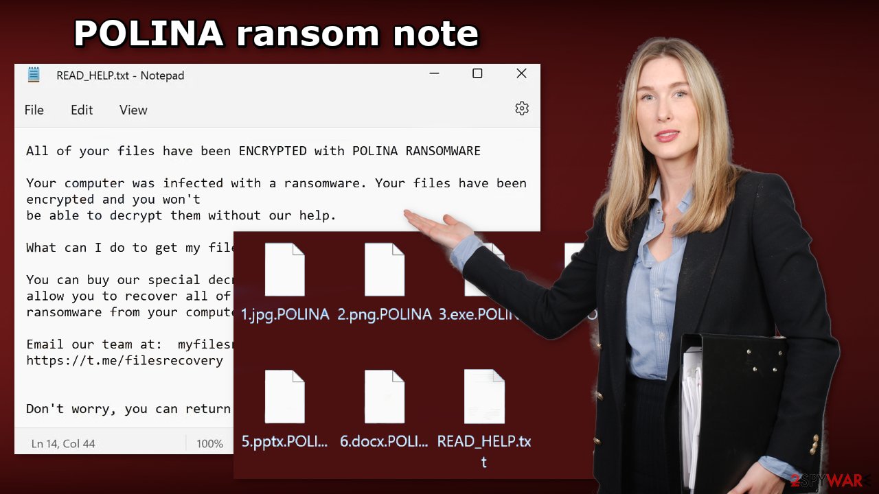 POLINA ransom note