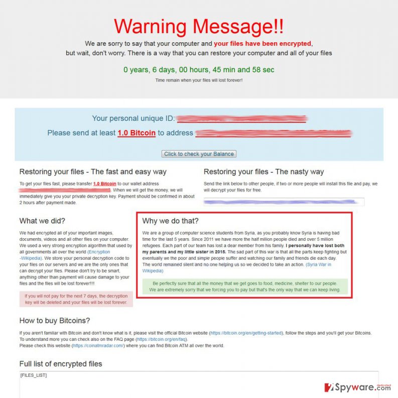 popcorntime ransomware note