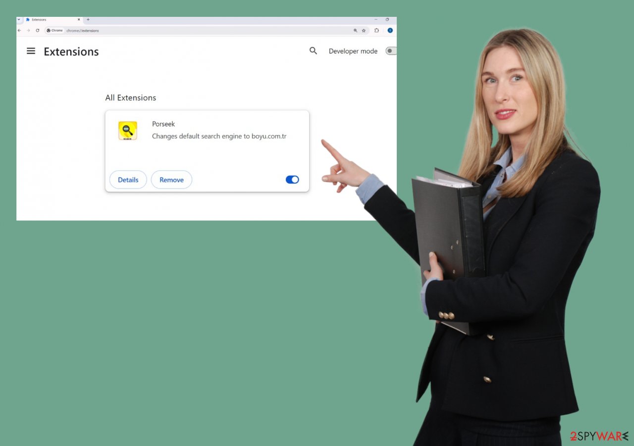 Porseek browser extension