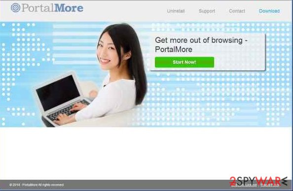PortalMore adware snapshot PortalMore adware snapshot