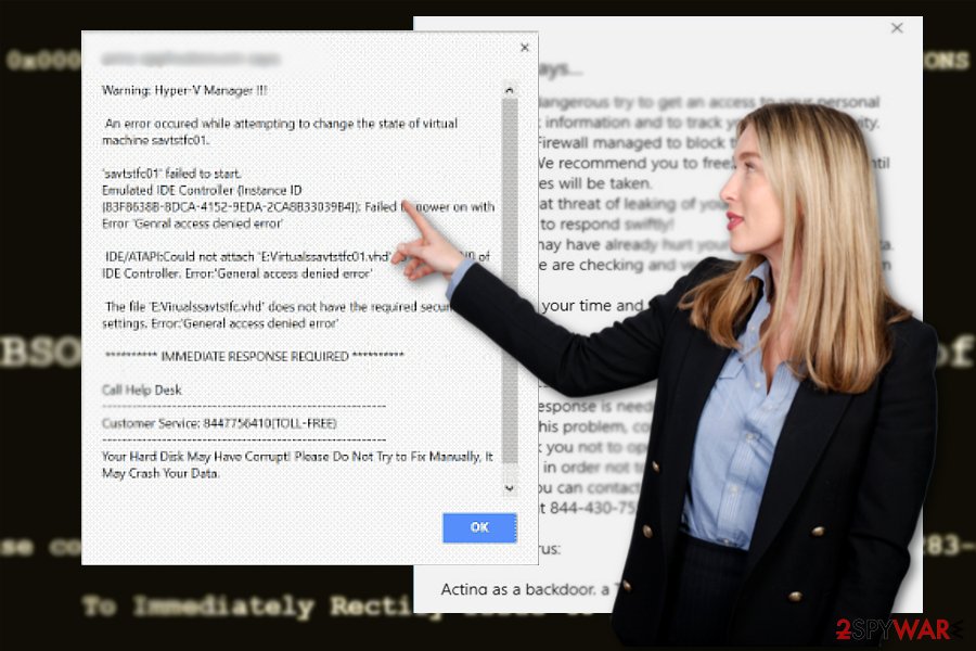 The image displaying "Possible Suspicious Activity" scam