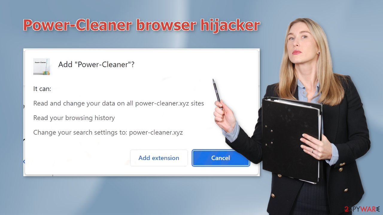 Power-Cleaner browser hijacker