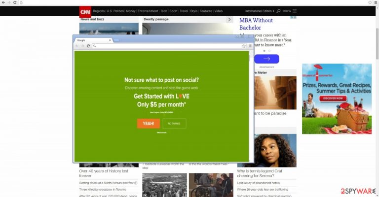 The example of PowerSearchOnline