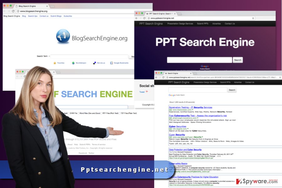 The image of Pptsearchengine.net virus