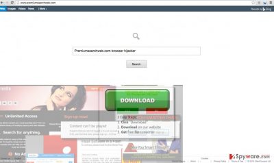 Image of Premiumsearchweb.com hijacker Image of Premiumsearchweb.com hijacker