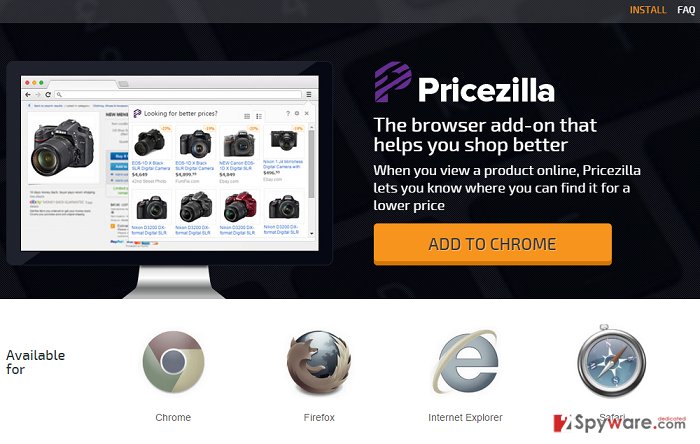 PriceZilla ads PriceZilla ads