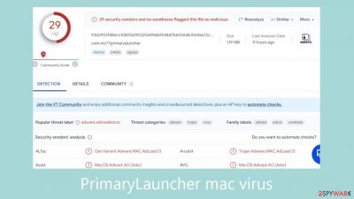 PrimaryLauncher mac virus