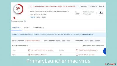 PrimaryLauncher mac virus