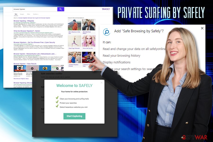 Private surfing by Safely hijack