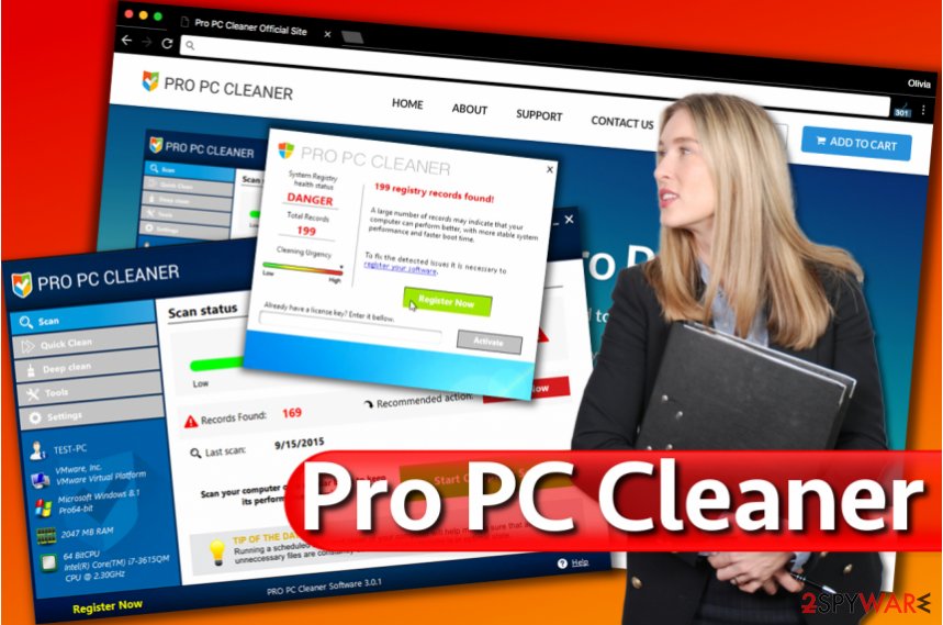 Pro PC Cleaner alerts