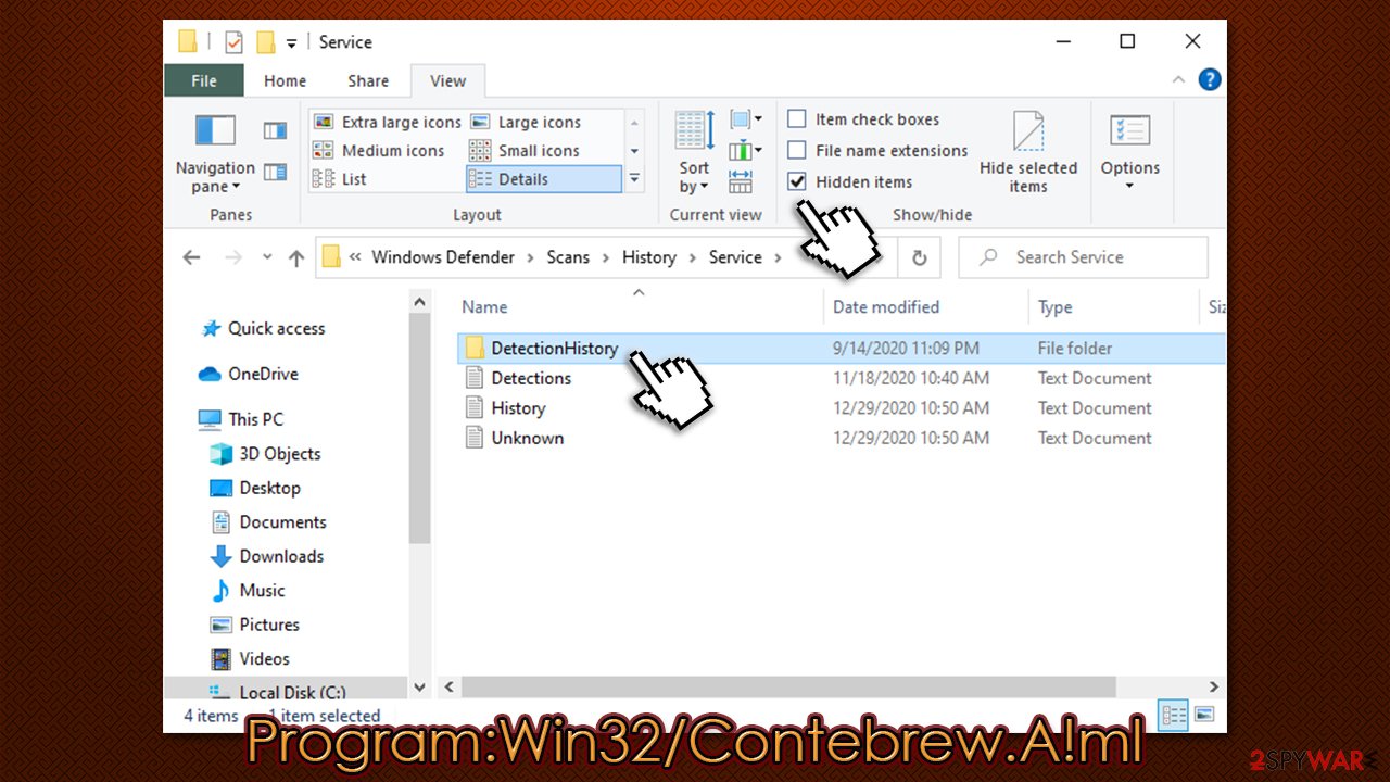 Program:Win32/Contebrew.A!ml removal