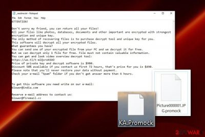 Promock ransomware virus