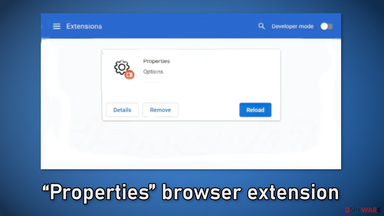 “Properties” browser extension