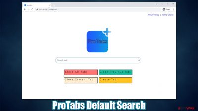 ProTabs Default Search