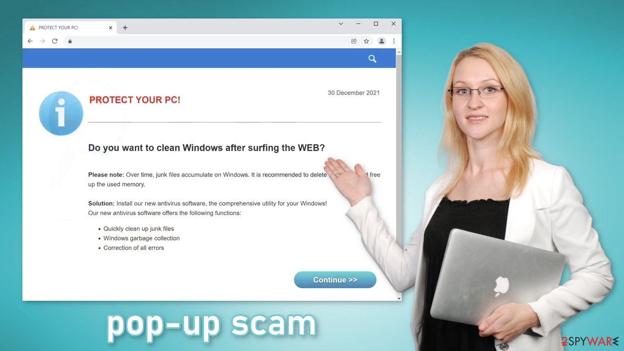 PROTECT YOUR PC pop-up scam