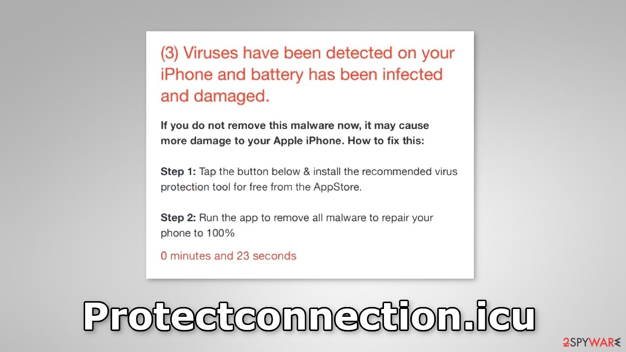 Remove Protectconnection.icu ads (scam) Free Instructions