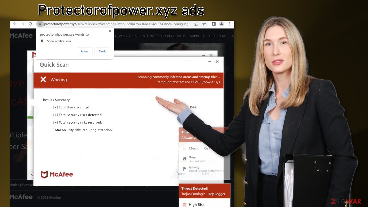 Protectorofpower.xyz ads