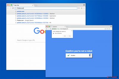 Pttsite.com redirect virus image