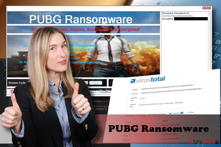 PUBG virus is decryptable