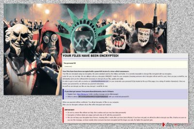 An image of the Purge ransomware 